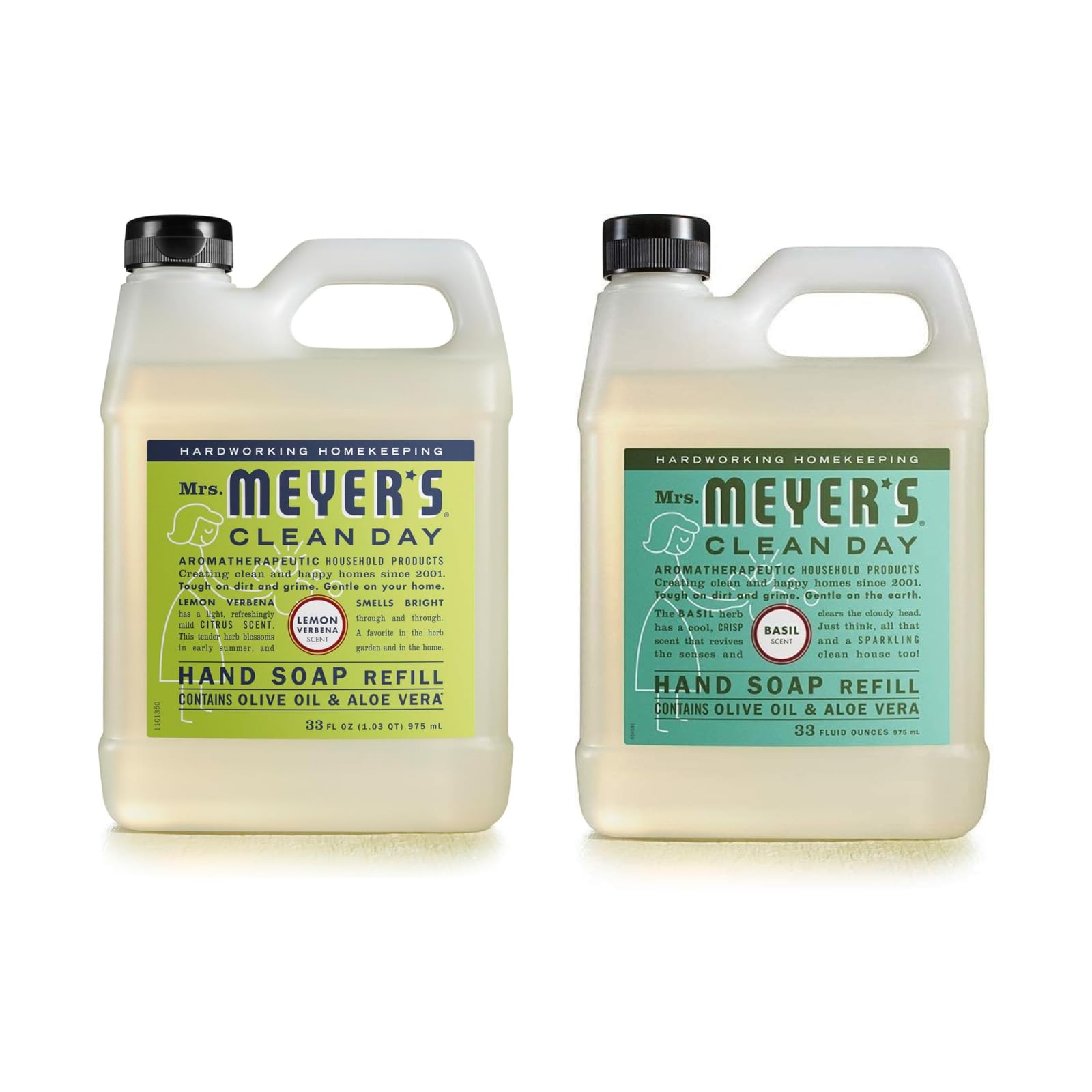 MRS. MEYER'S CLEAN DAY Liquid Hand Soap Refill, Cruelty Free and Biodegradable Formula, Lavender Scent, 33 Fl Oz (Pack of 1)