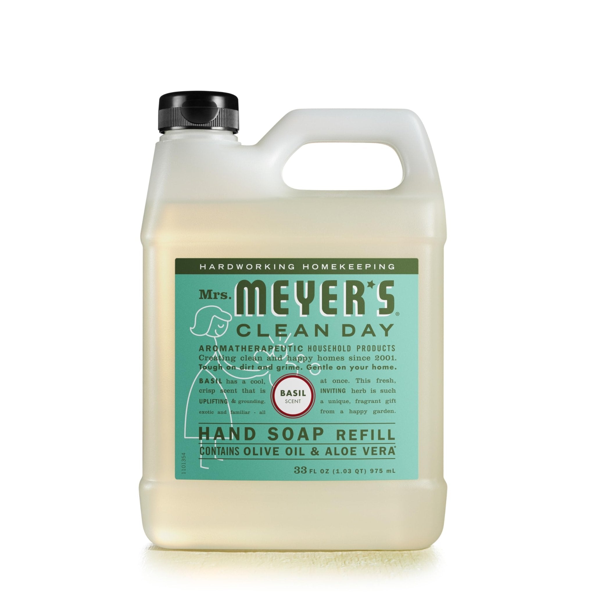 MRS. MEYER'S CLEAN DAY Liquid Hand Soap Refill, Cruelty Free and Biodegradable Formula, Lavender Scent, 33 Fl Oz (Pack of 1)