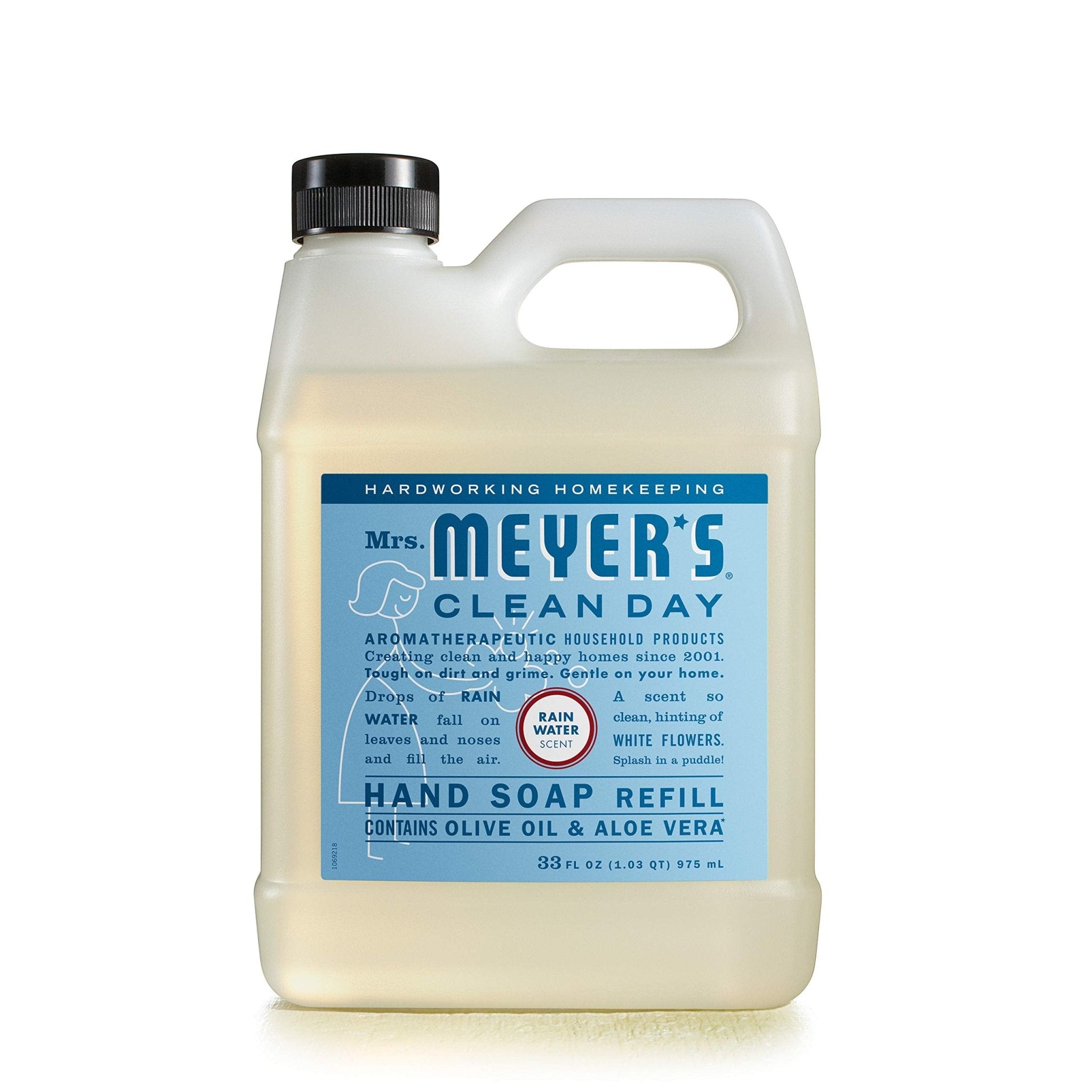 MRS. MEYER'S CLEAN DAY Liquid Hand Soap Refill, Cruelty Free and Biodegradable Formula, Lavender Scent, 33 Fl Oz (Pack of 1)