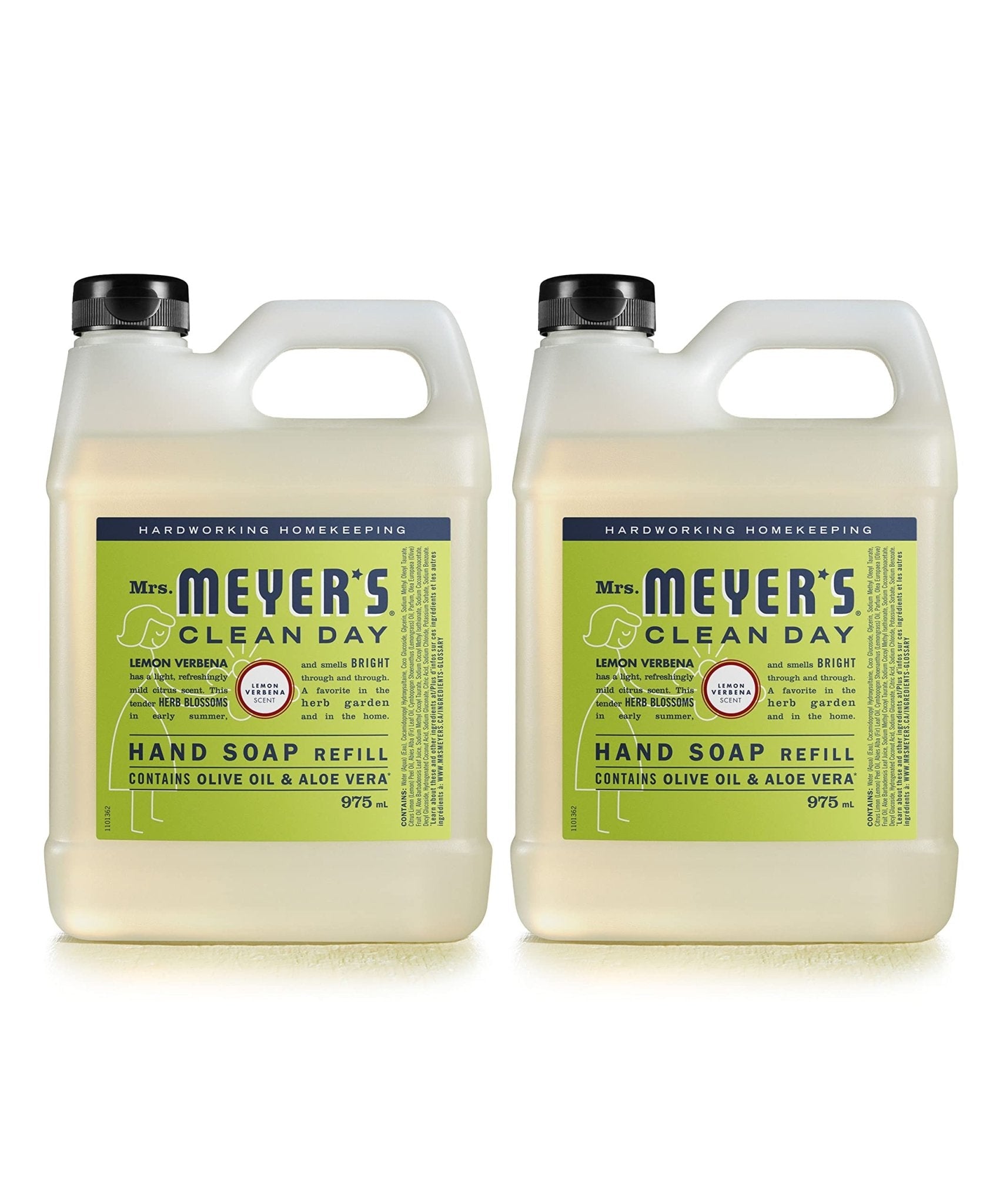 MRS. MEYER'S CLEAN DAY Liquid Hand Soap Refill, Cruelty Free and Biodegradable Formula, Lavender Scent, 33 Fl Oz (Pack of 1)