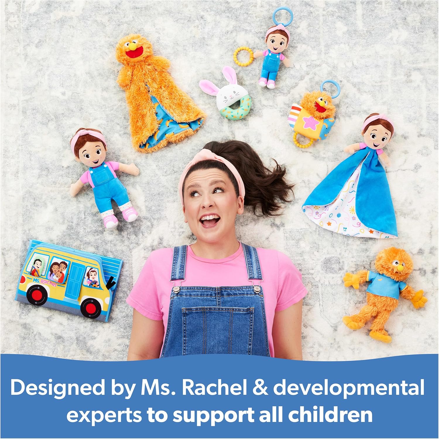 Ms. Rachel Speak & Sing Doll 16” Tall Interactive Toy with 4 Songs & 16+ Phrases, Toddler Toys for Girls & Boys Ages 6 Months to 3+ Years