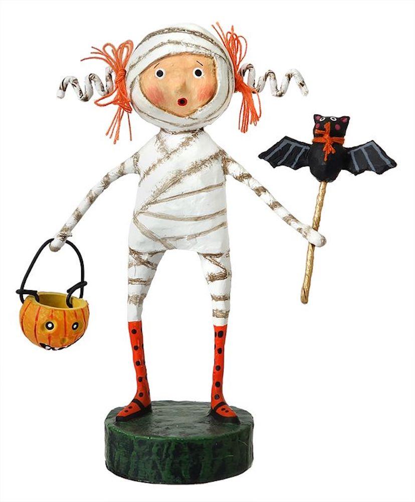 Mummy Boy and Minnie Mummy Set of 2 Figurines by Lori Mitchell
