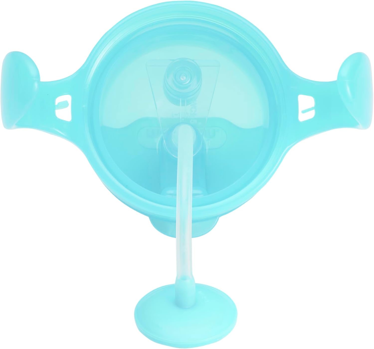 Munchkin Any Angle Sippy Cups for Toddlers, Spill Proof Weighted Straw Cup with Transition Handles for Babies 6 Months and Up, 2 Pack, Blue/Green