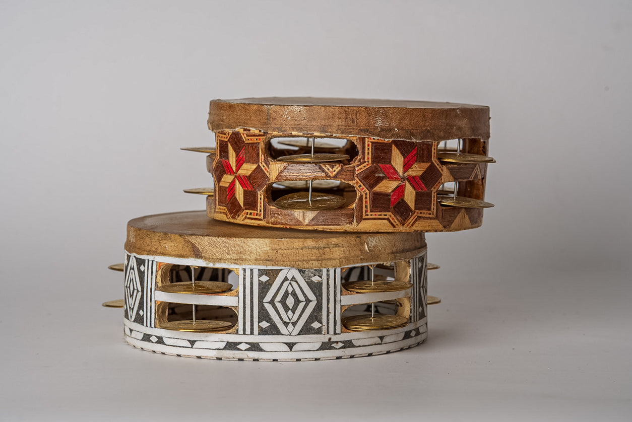 Moroccan “RIQ” Traditional Tambourine by Verve Culture
