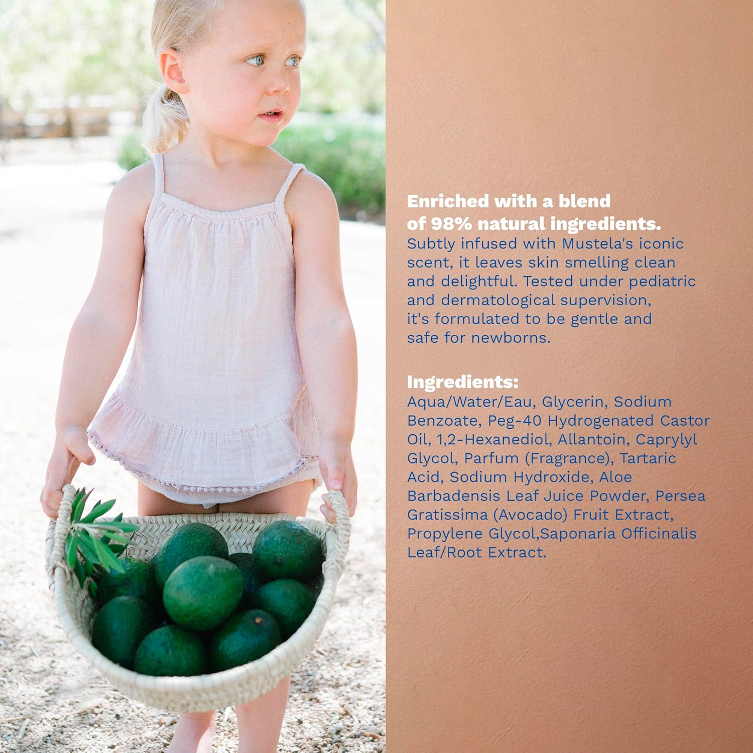 Mustela Baby Cleansing Water - No-Rinse Micellar Water - with Natural Avocado & Aloe Vera - for Baby's Face, Body & Diaper - 1 or 2-Pack - Various Sizes