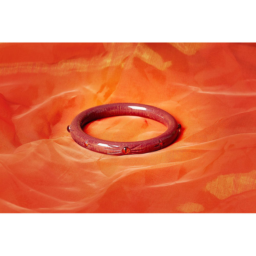 Narrow Mesmerised Bangle by Splendette