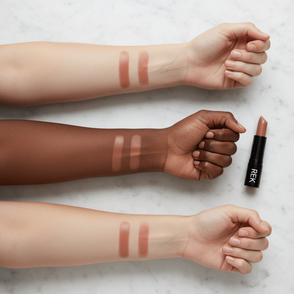 Cream Lipstick Collection | REK Cosmetics | Creamy Satin Finish, Longwear Formula