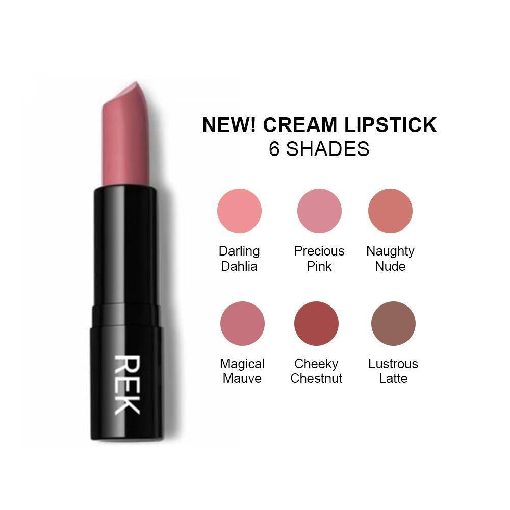 Cream Lipstick Collection | REK Cosmetics | Creamy Finish, Longwear Formula