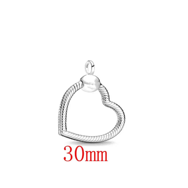 New 2023 Fashion Pink Pansy Flower Pendant Bead 925 Sterling Silver Plated Fit Necklace Keychain Charm DIY Jewelry Bracelet