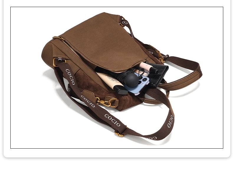 New brown shoulder bag simple hundred models women's travel backpack cross-border hot models women's bags