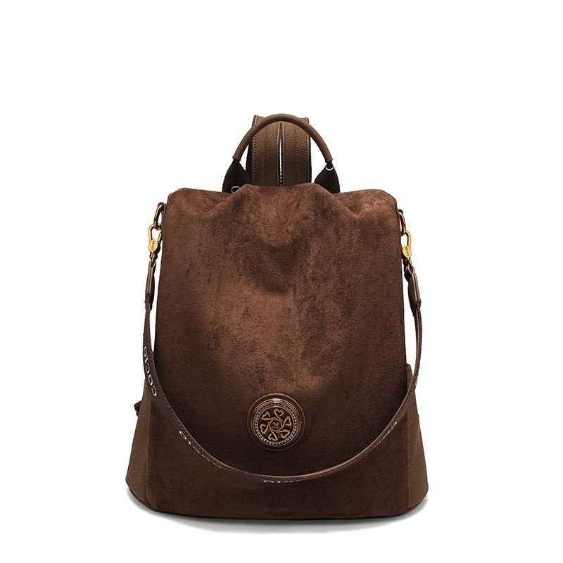 New brown shoulder bag simple hundred models women's travel backpack cross-border hot models women's bags