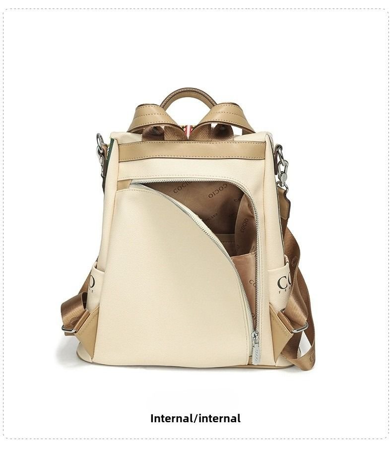New Colorful Beige Shoulder Bag Simple Hundred models Women's Travel Backpack Cross-border Hot models Women's Bags