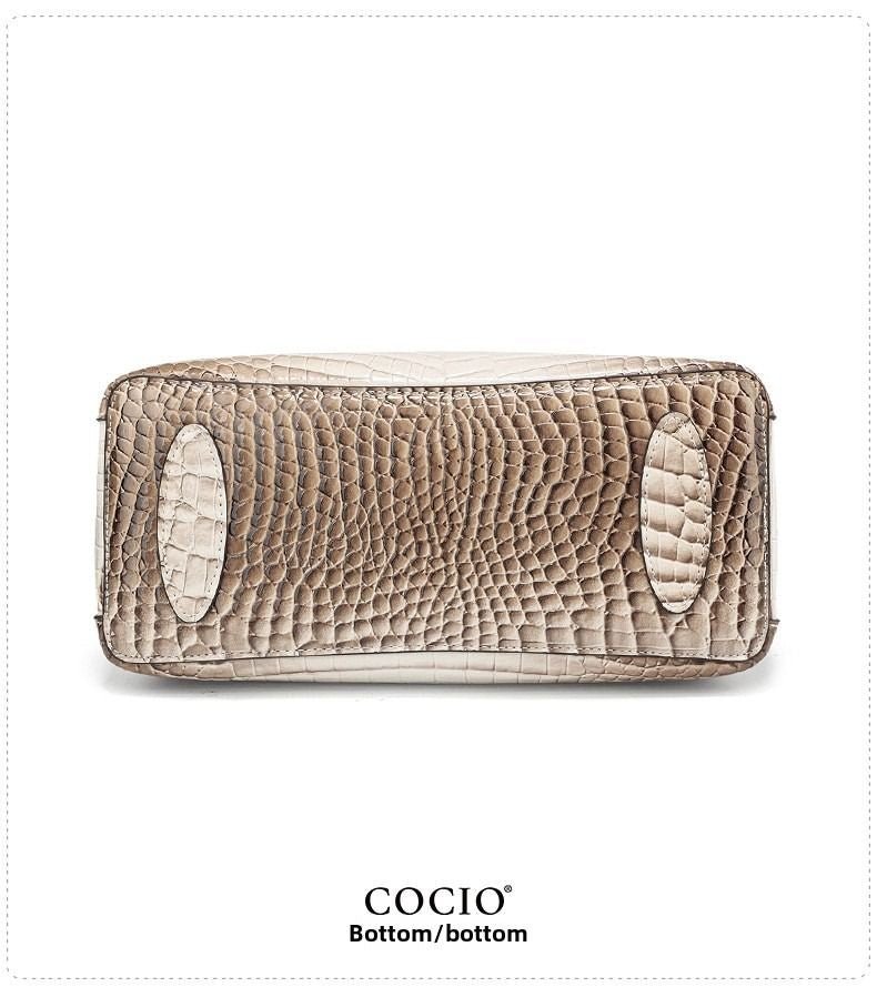 New Himalayan White Handbag Premium Texture Crocodile Cross Border Women's Bag Multi Compartment Women's Bag