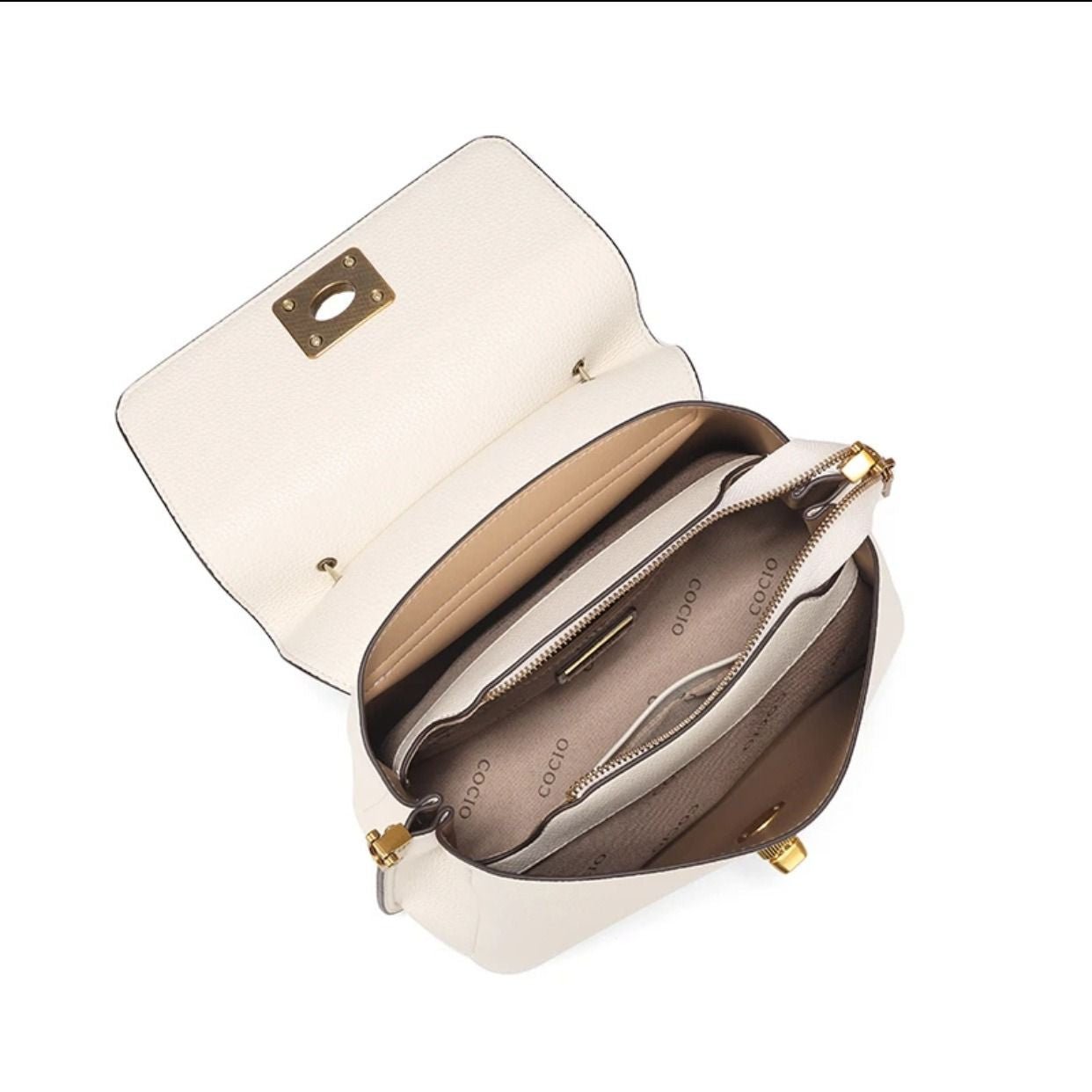 New lock buckle handheld Tote Tote female large capacity casual fashion big bag versatile shoulder crossbody