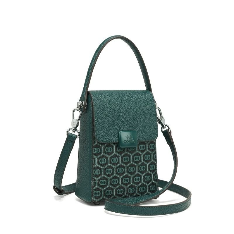 New peacock green cell phone bag simple versatile paragraph small bag cross-border hot models new women's bags