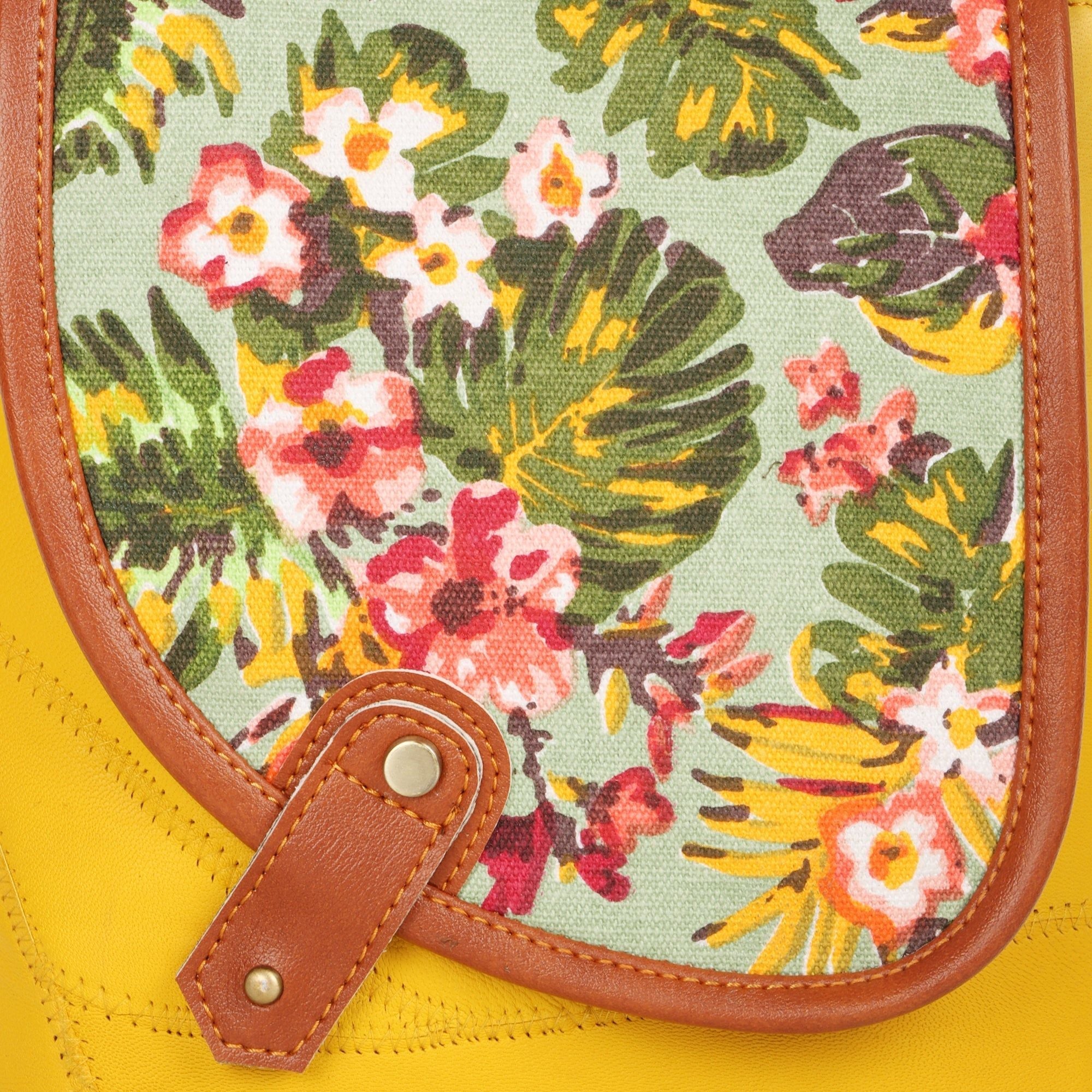 Noho Crossbody Bag w/ Hidden CC Holder - Summer Jungle