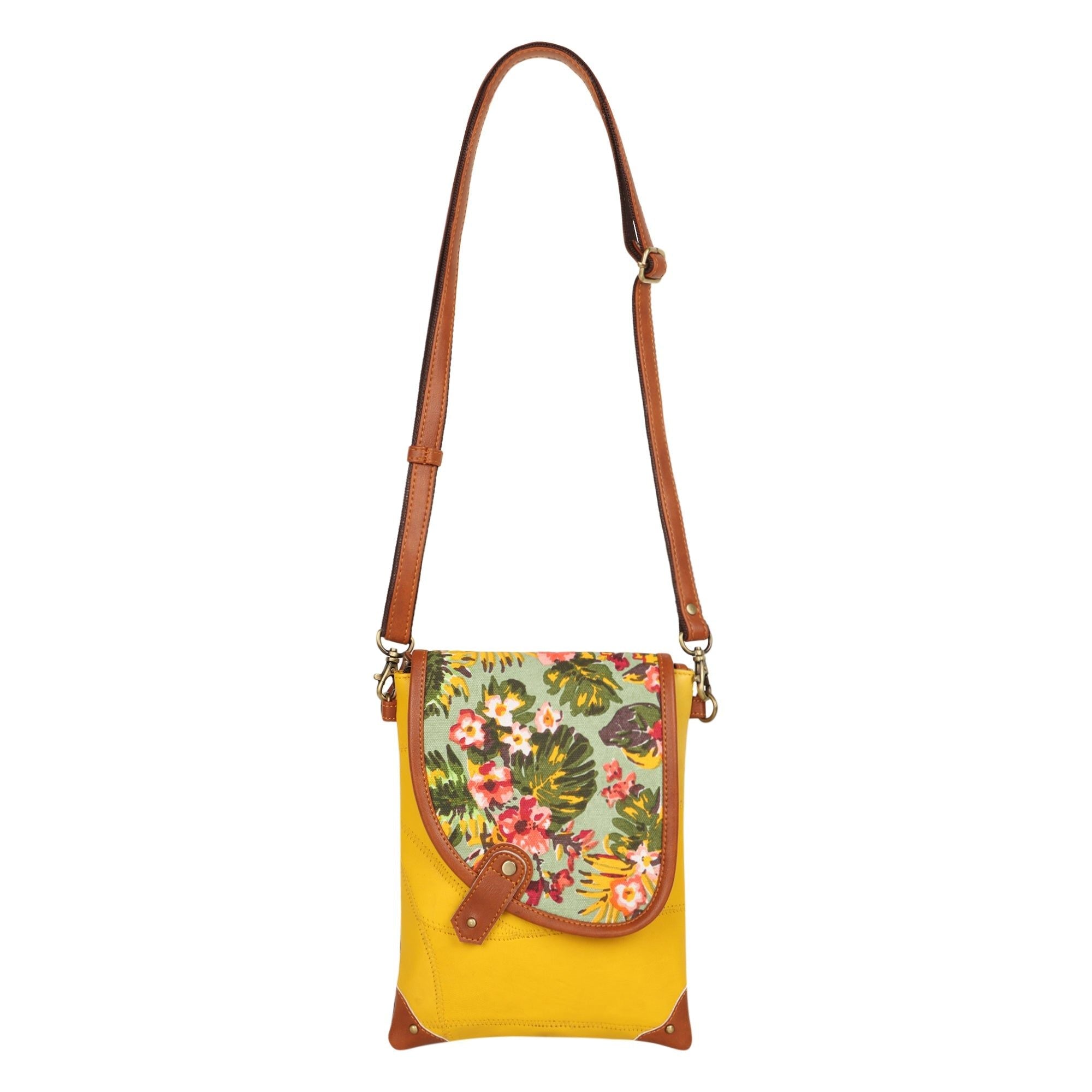 Noho Crossbody Bag w/ Hidden CC Holder - Summer Jungle