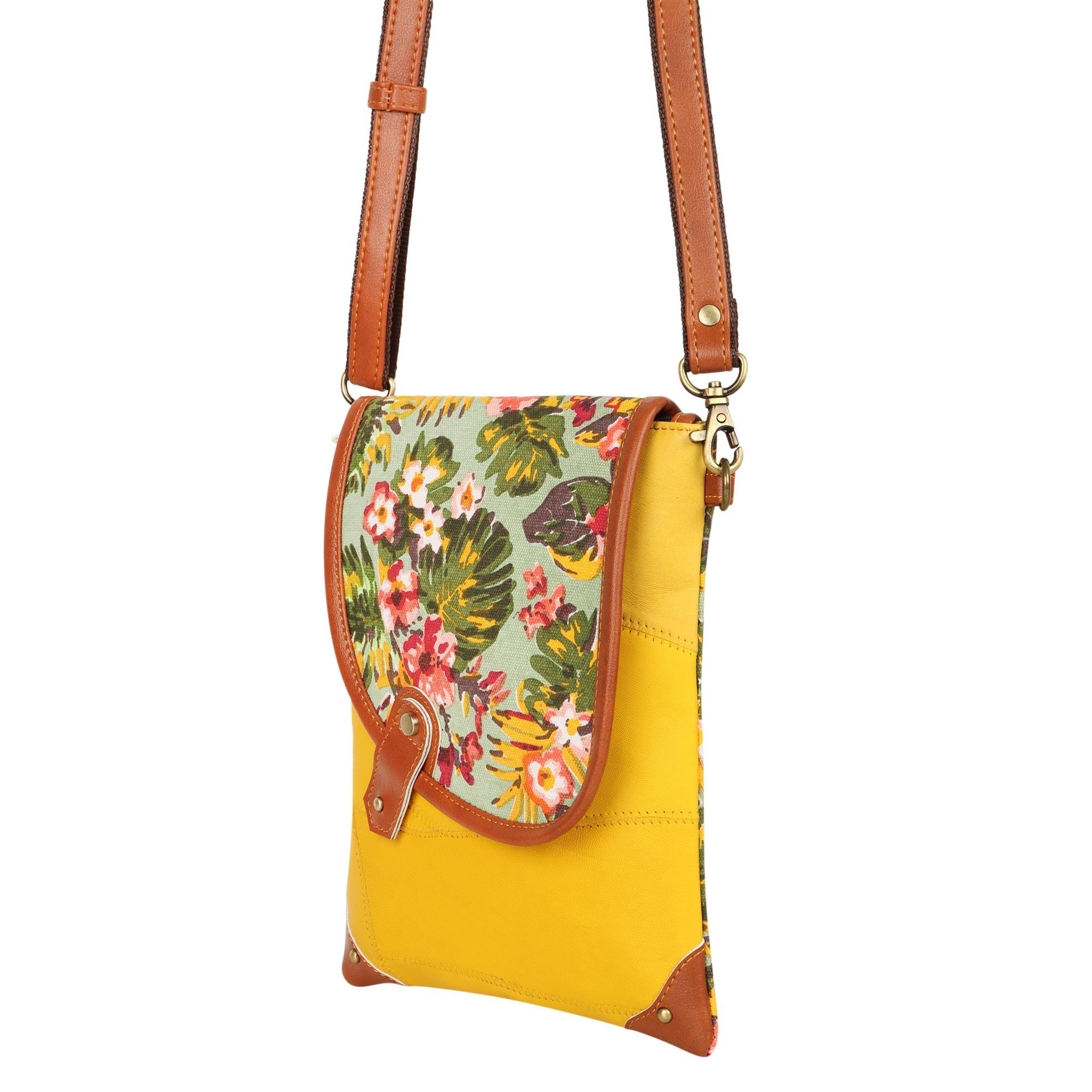 Noho Crossbody Bag w/ Hidden CC Holder - Summer Jungle