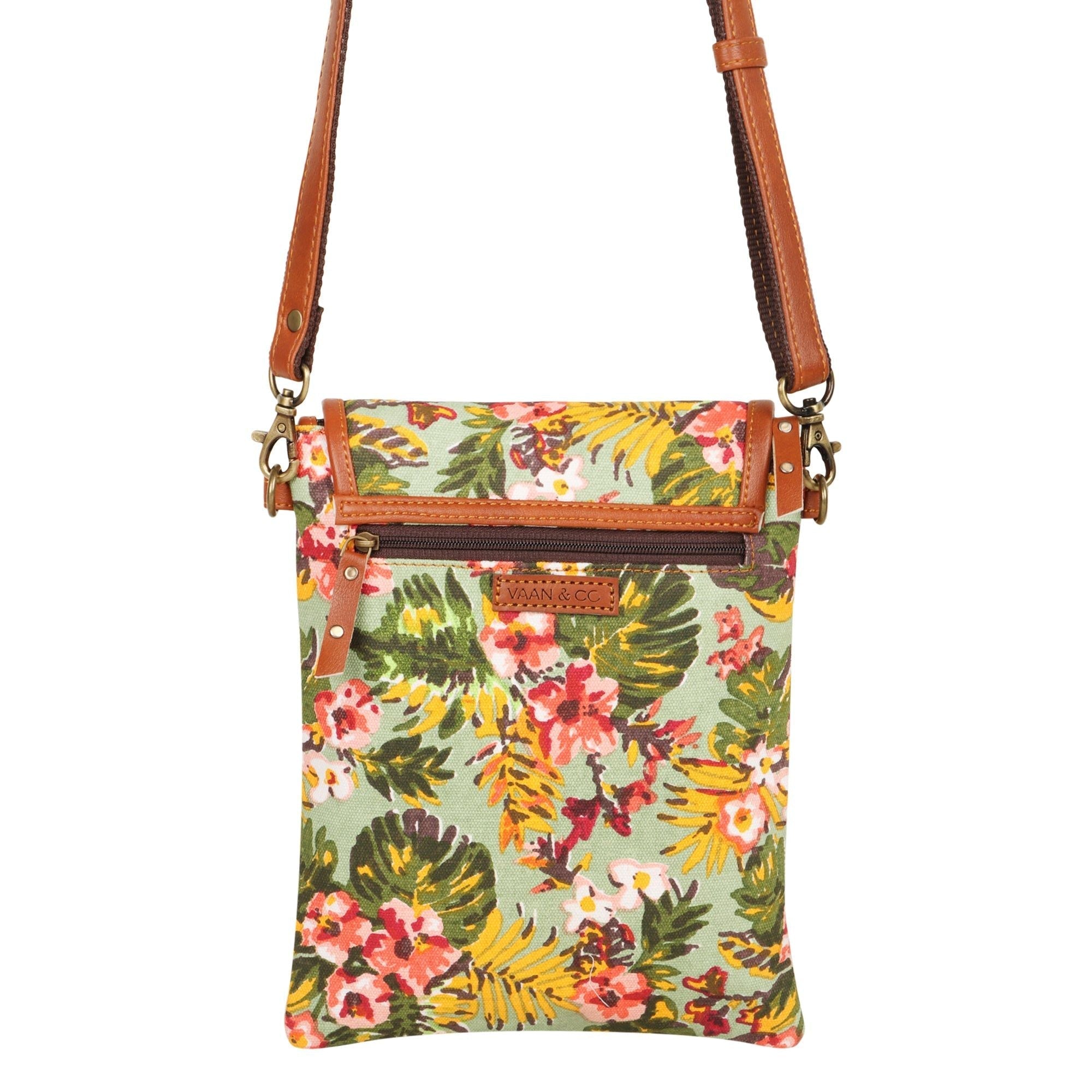 Noho Crossbody Bag w/ Hidden CC Holder - Summer Jungle
