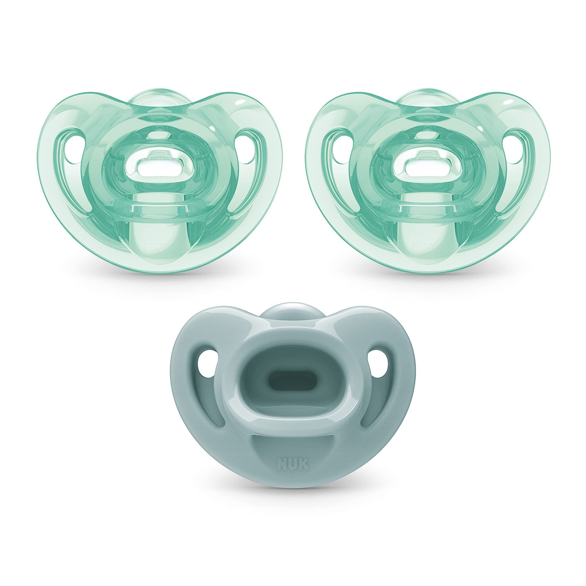 NUK Timeless Comfy Pacifier | 100% Silicone, One-Piece Design | BPA-Free, Gentle on Baby’s Skin | 5-Pack, for 0-6M