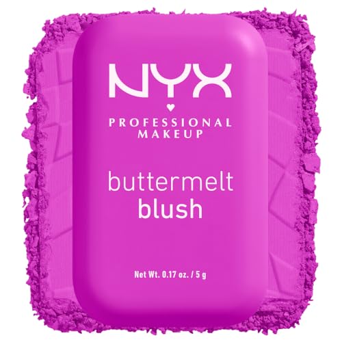 NYX PROFESSIONAL MAKEUP Buttermelt Powder Blush, Fade and Transfer-Resistant Blush, Up to 12HR Make Up Wear, Vegan Formula - Butta Together