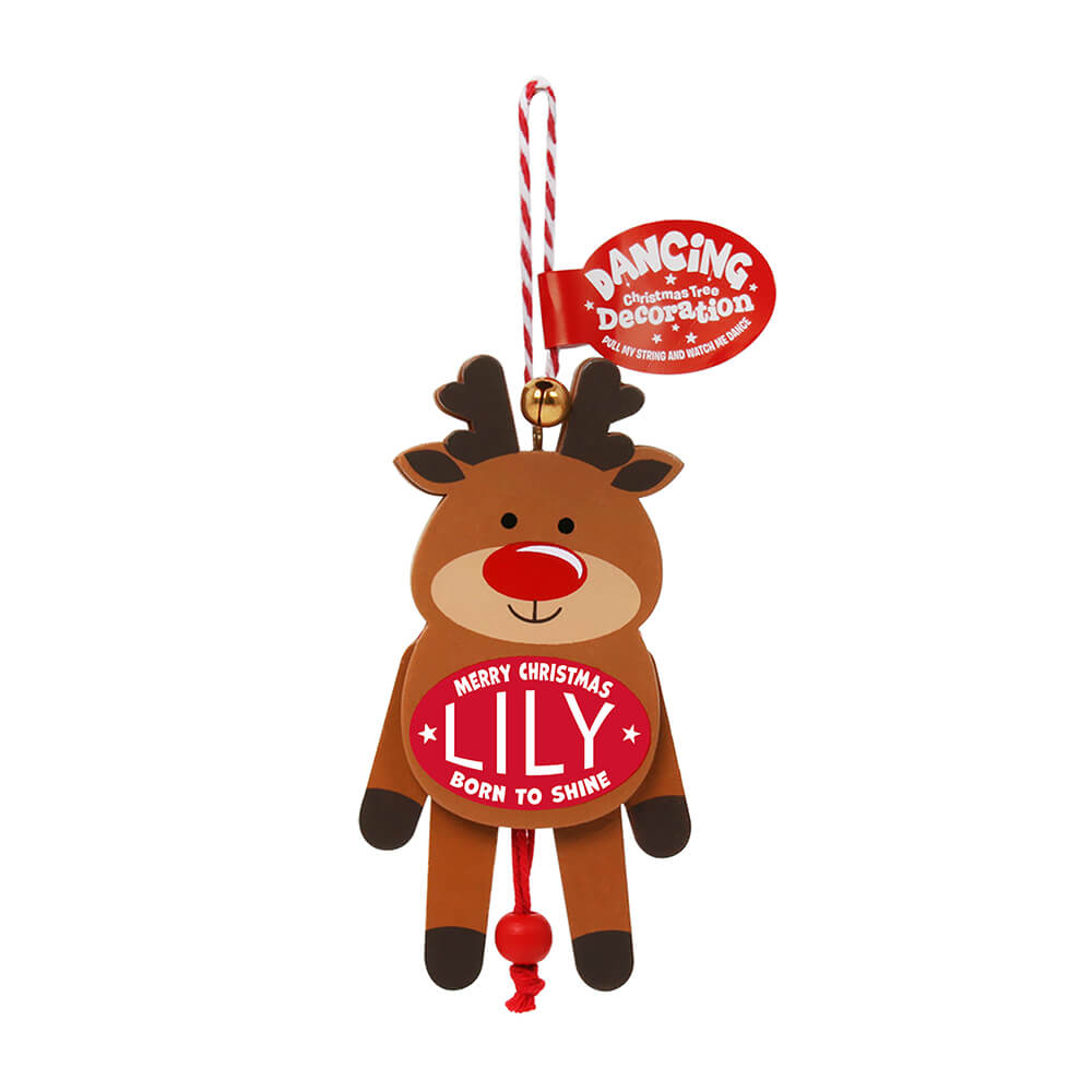Dancing Wooden Ornament (L - Z) -