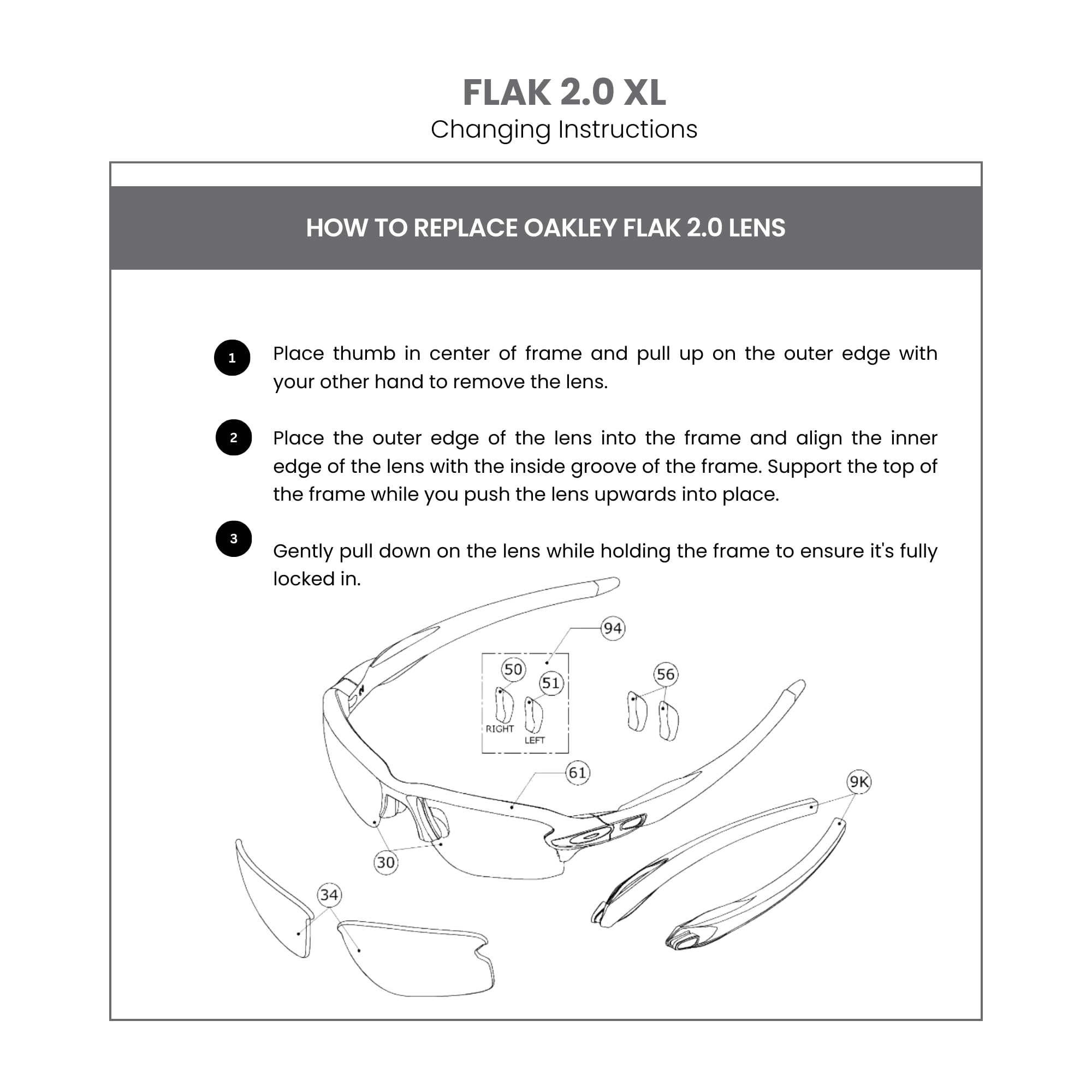 Oakley Authentic Flak 2.0 XL OO9188 Polarized REPLACEMENT Lenses +BUNDLE Bag+ BUNDLE with Designer iWear Kit