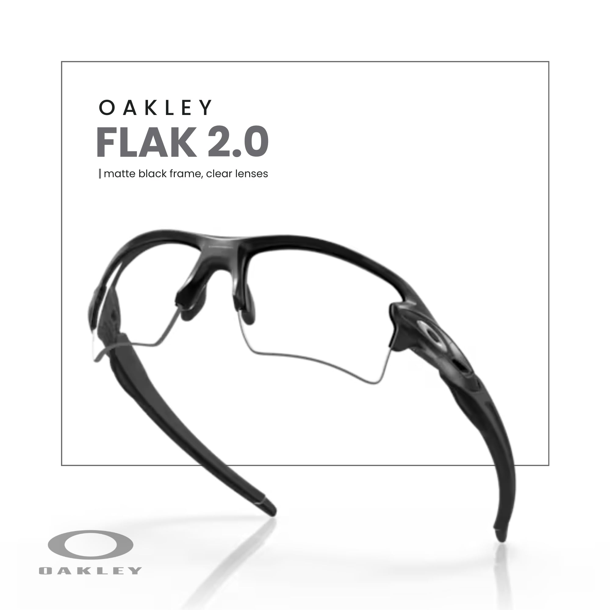 Oakley Flak 2.0 XL OO9188 Rectangle Sunglasses For Men + BUNDLE Leash + Designer iWear Care Kit