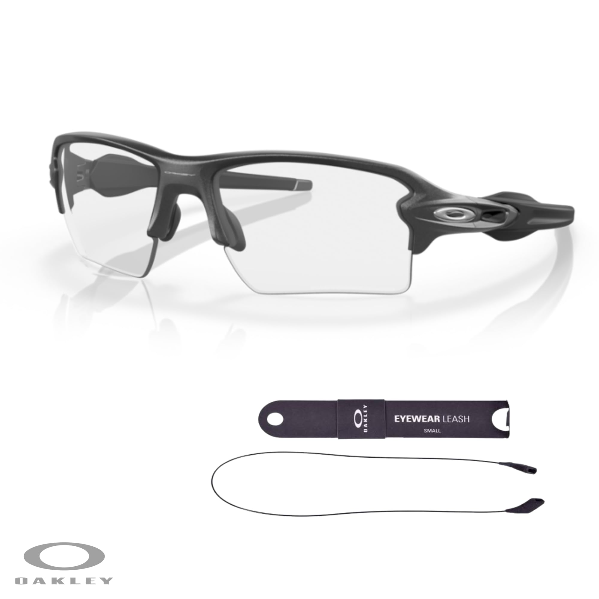 Oakley Flak 2.0 XL OO9188 Rectangle Sunglasses For Men + BUNDLE Leash + Designer iWear Care Kit