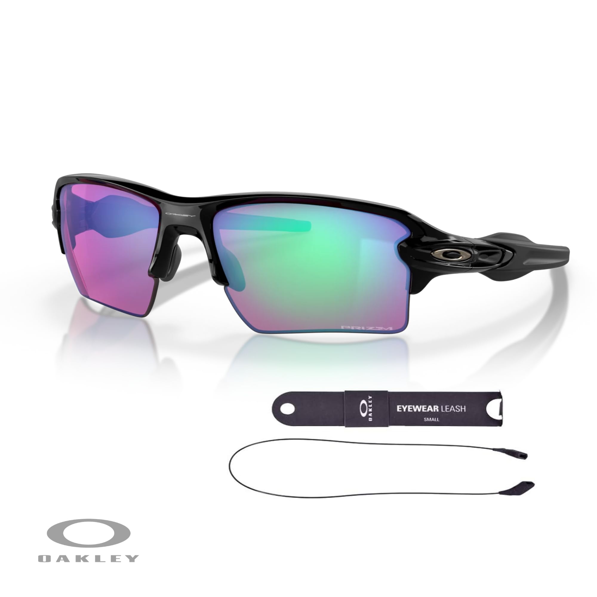 Oakley Flak 2.0 XL OO9188 Rectangle Sunglasses For Men + BUNDLE Leash + Designer iWear Care Kit