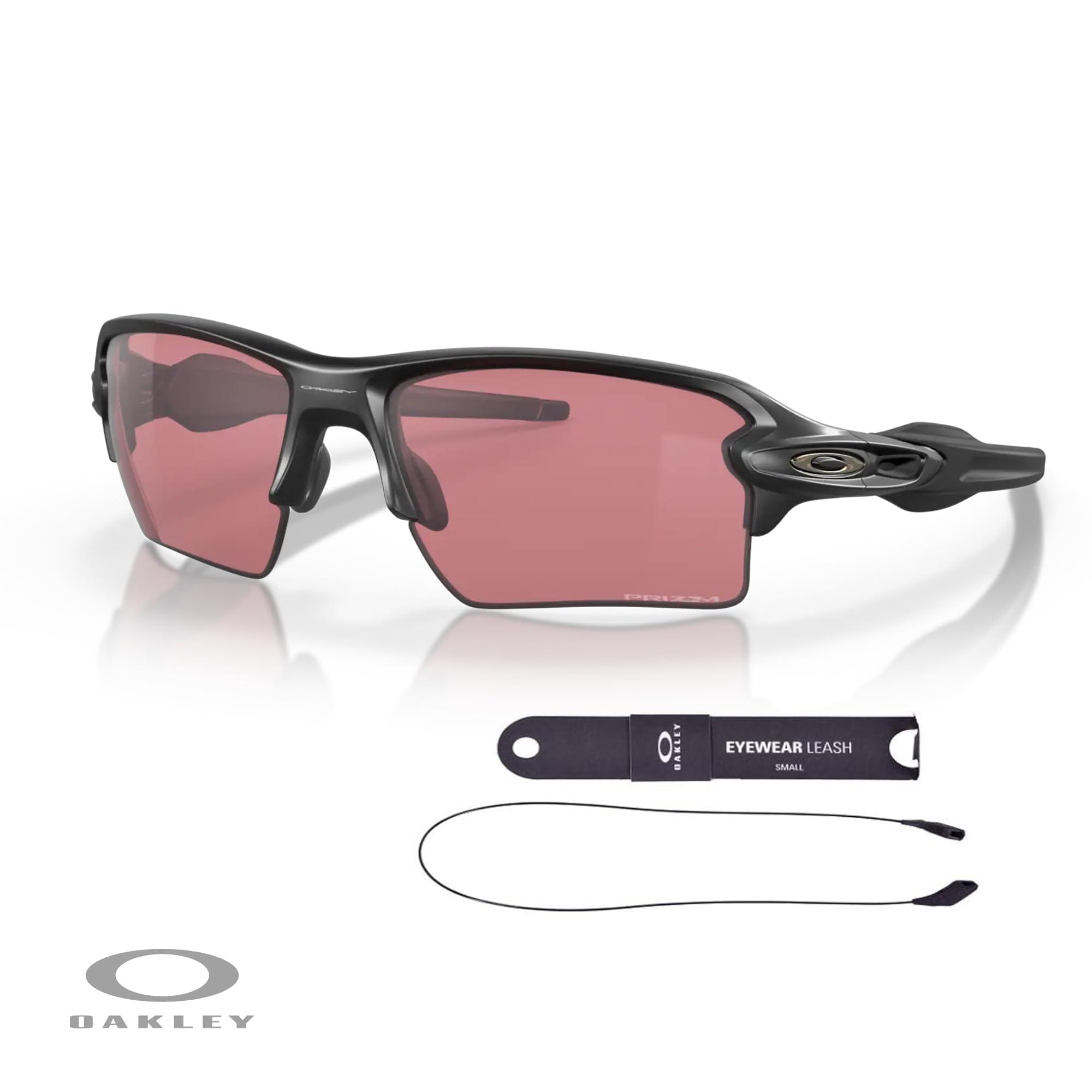 Oakley Flak 2.0 XL OO9188 Rectangle Sunglasses For Men + BUNDLE Leash + Designer iWear Care Kit