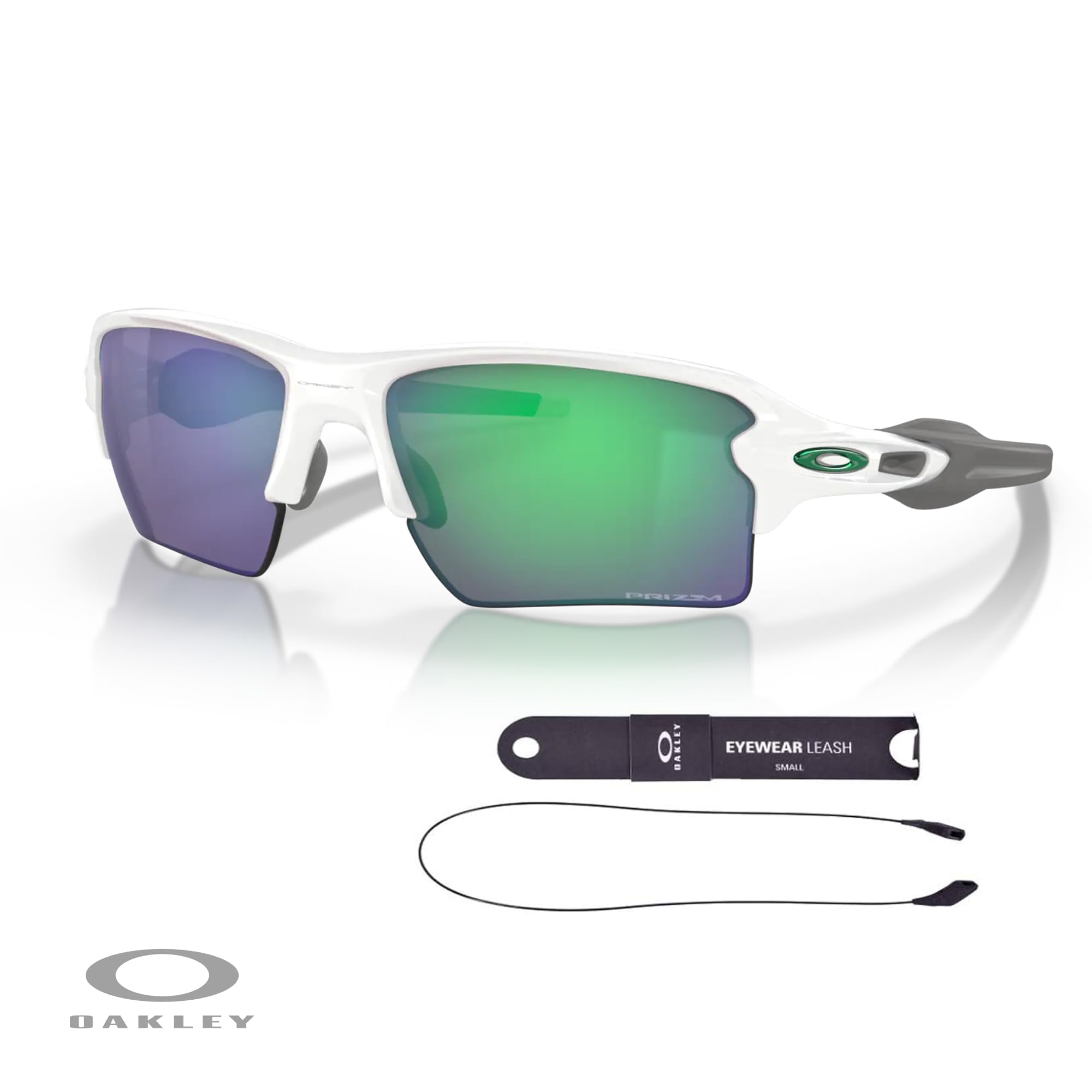 Oakley Flak 2.0 XL OO9188 Rectangle Sunglasses For Men + BUNDLE Leash + Designer iWear Care Kit