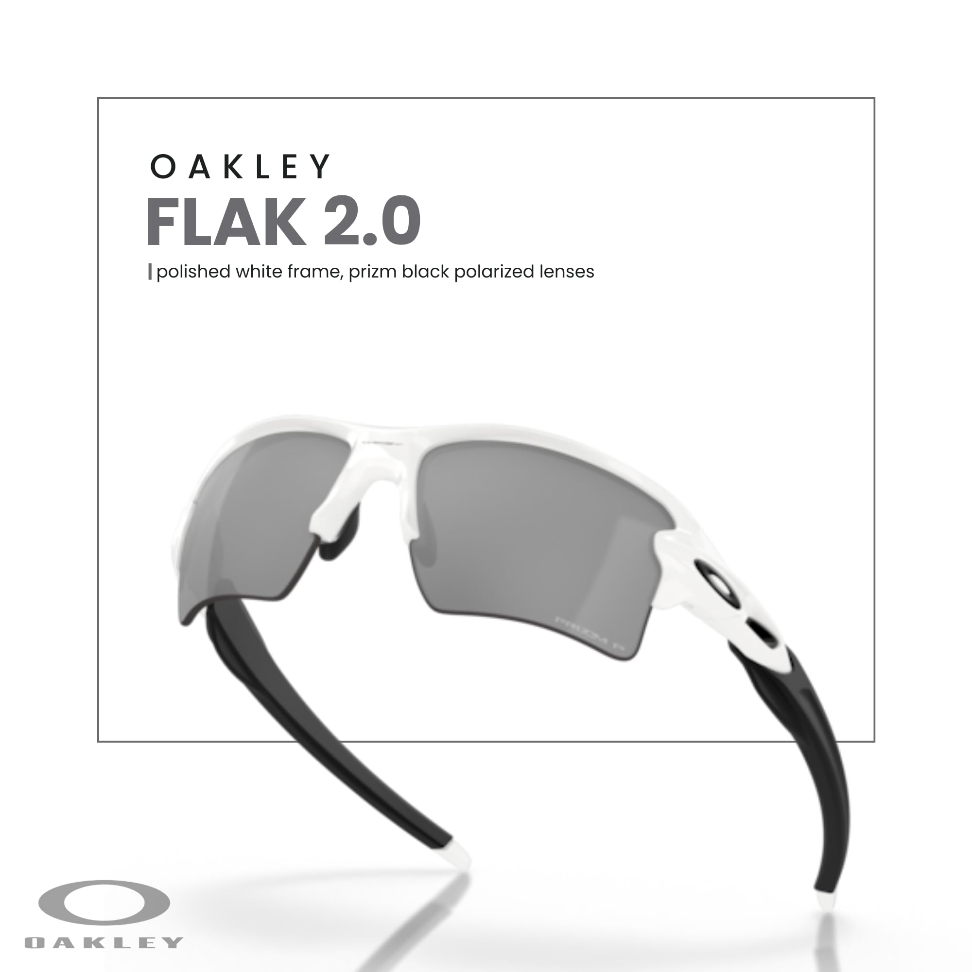Oakley Flak 2.0 XL OO9188 Rectangle Sunglasses For Men + BUNDLE Leash + Designer iWear Care Kit