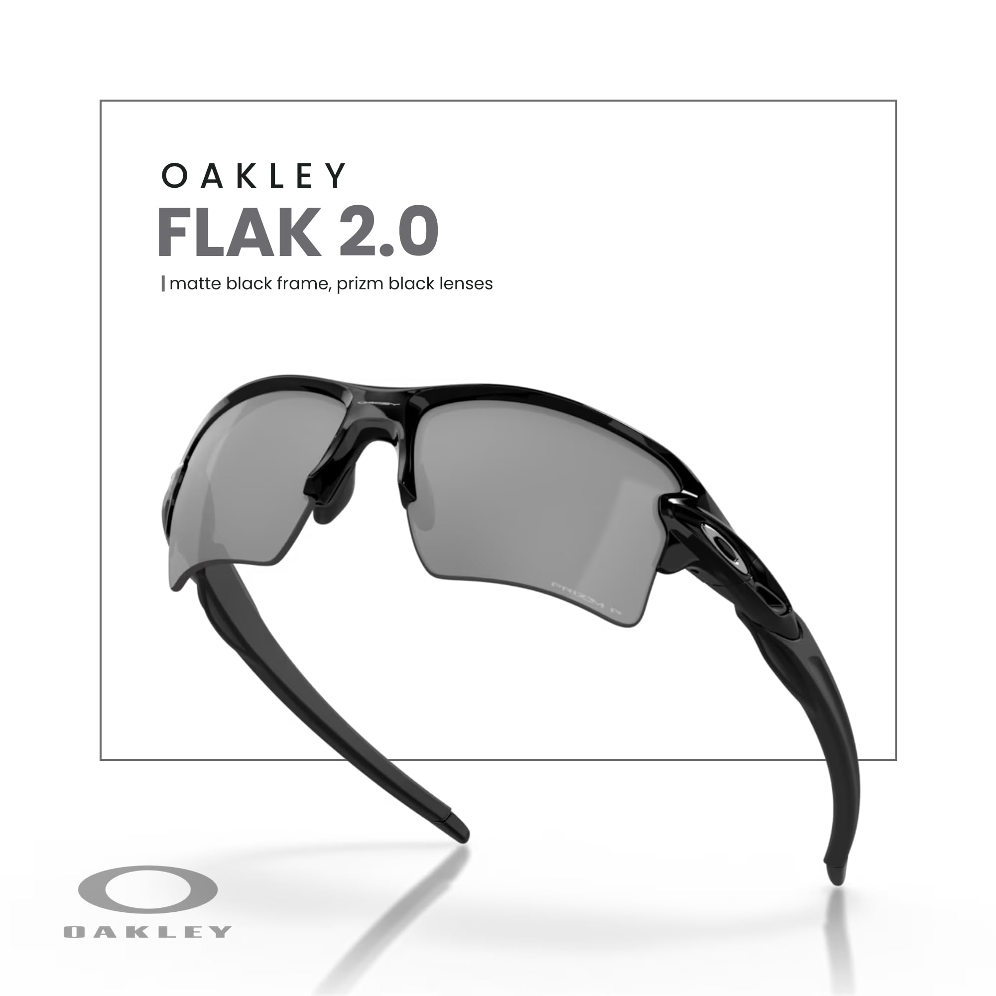 Oakley Flak 2.0 XL OO9188 Rectangle Sunglasses For Men + BUNDLE Leash + Designer iWear Care Kit