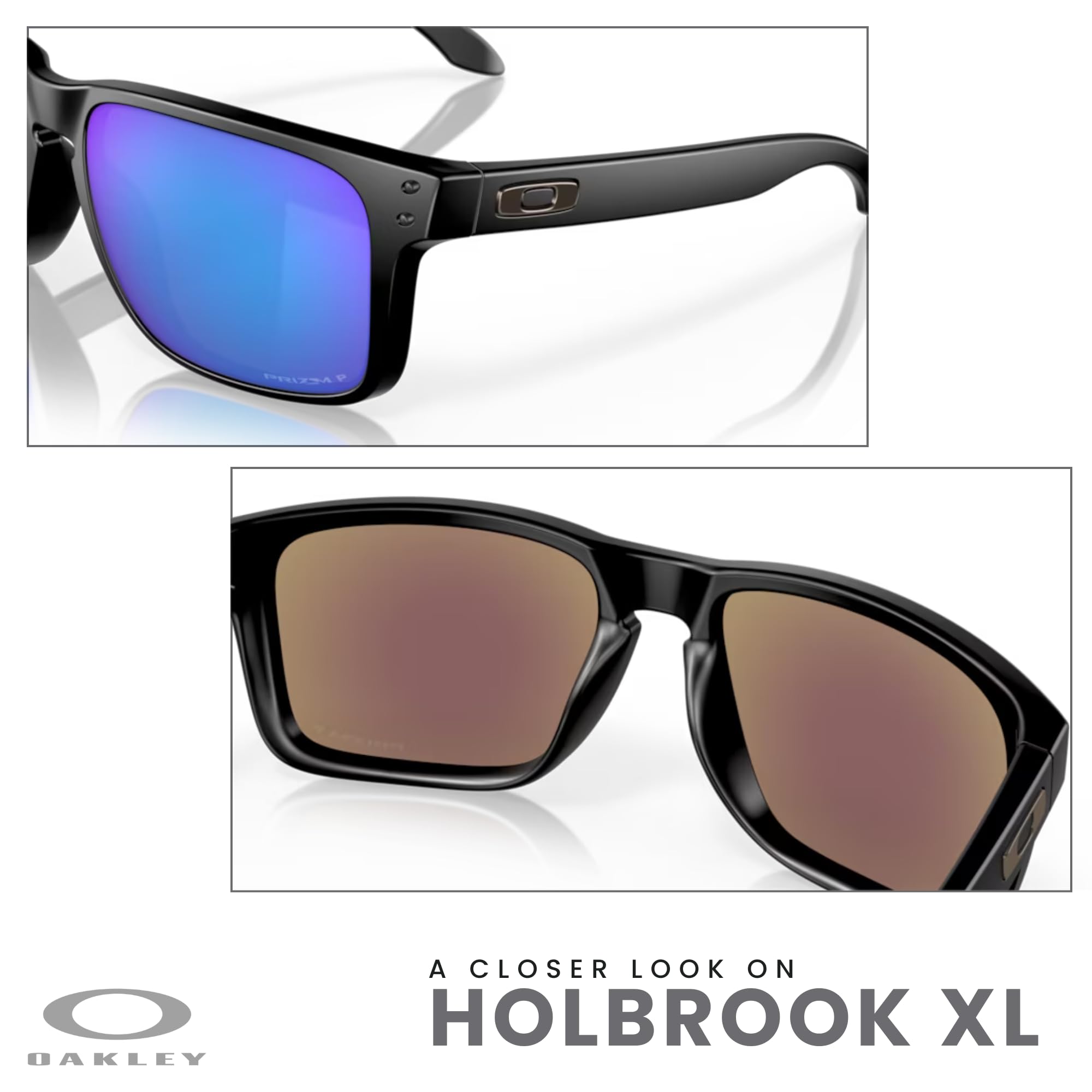 Oakley Holbrook XL OO9417 Square Sunglasses For Men+ BUNDLE Leash +Designer iWear Care Kit