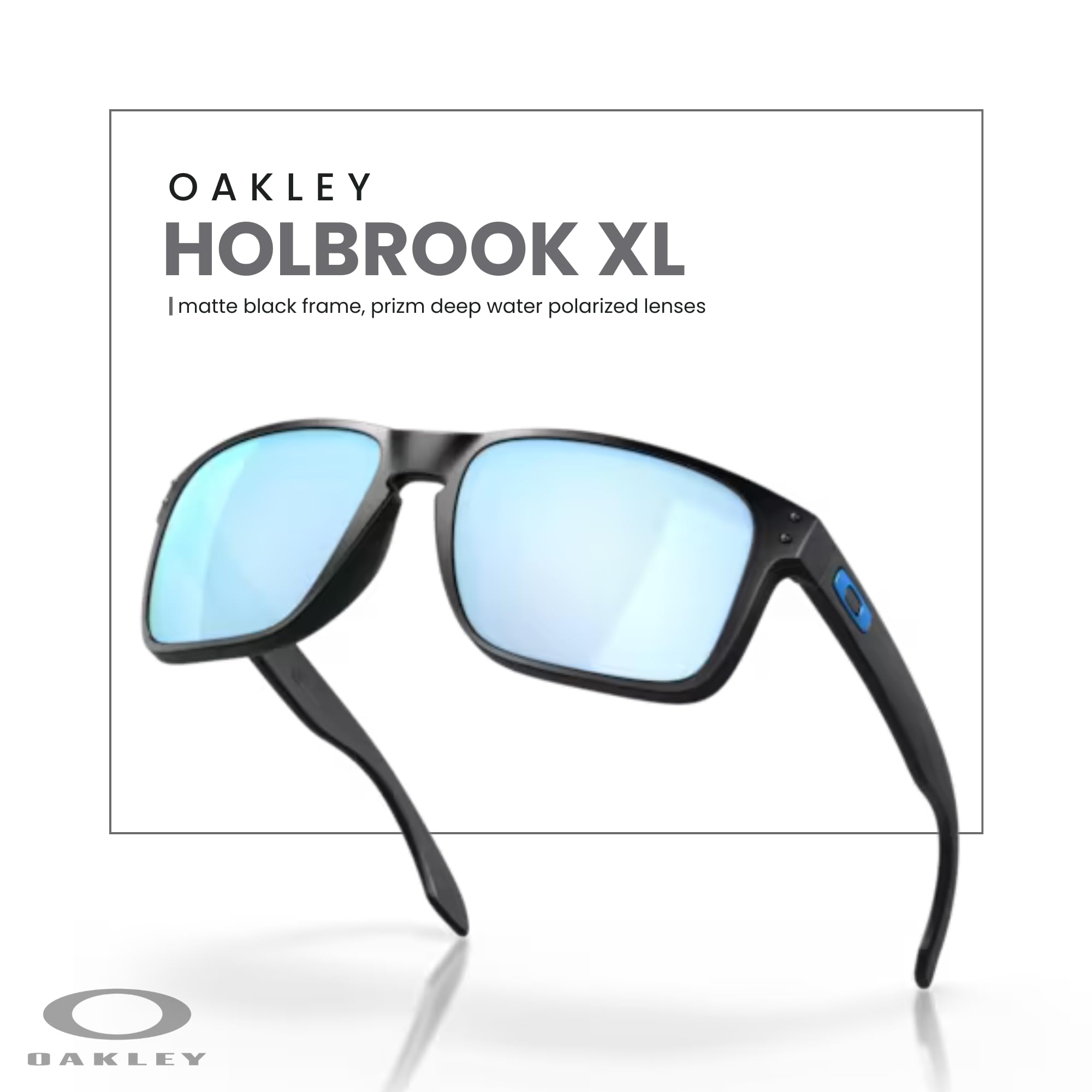 Oakley Holbrook XL OO9417 Square Sunglasses For Men+ BUNDLE Leash +Designer iWear Care Kit