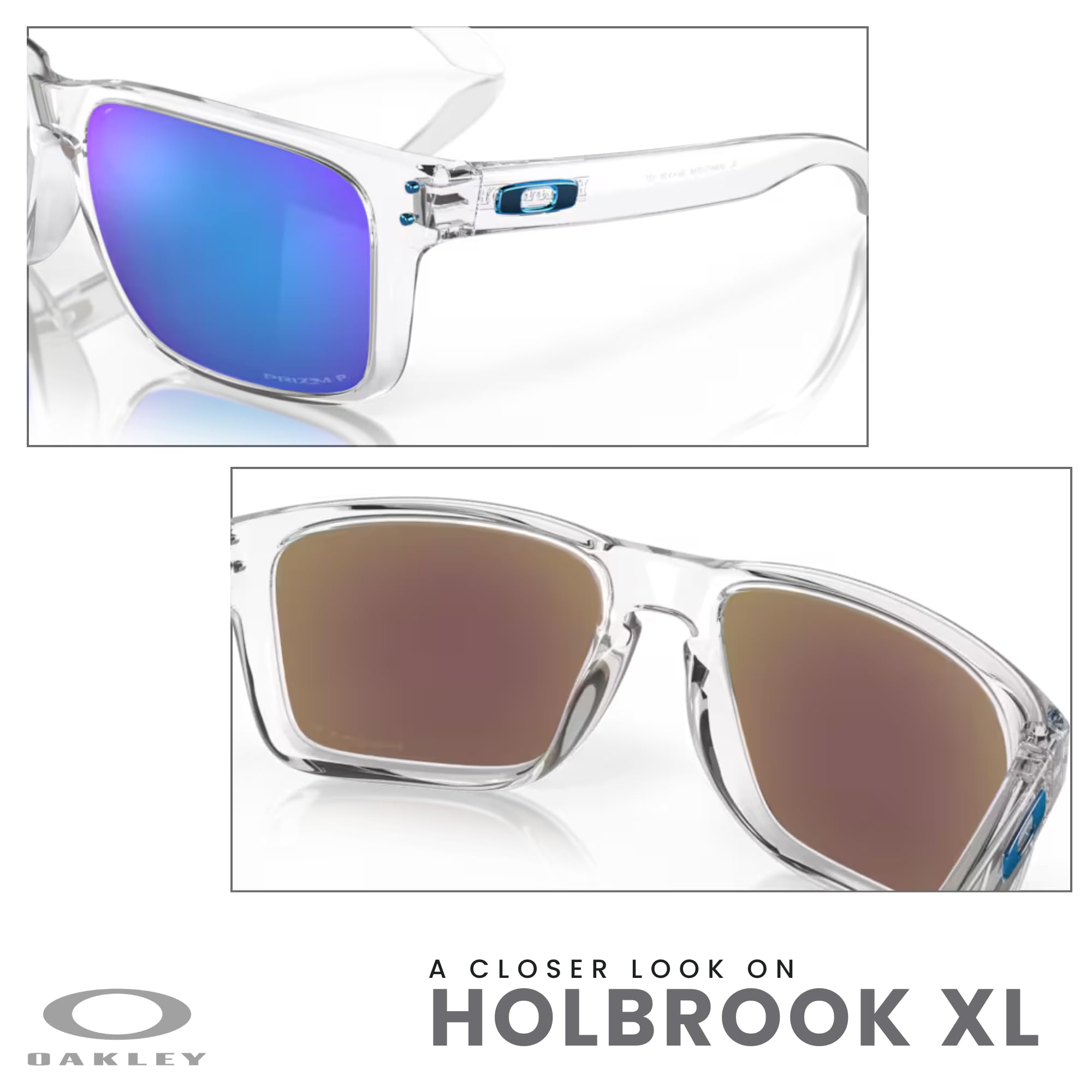 Oakley Holbrook XL OO9417 Square Sunglasses For Men+ BUNDLE Leash +Designer iWear Care Kit