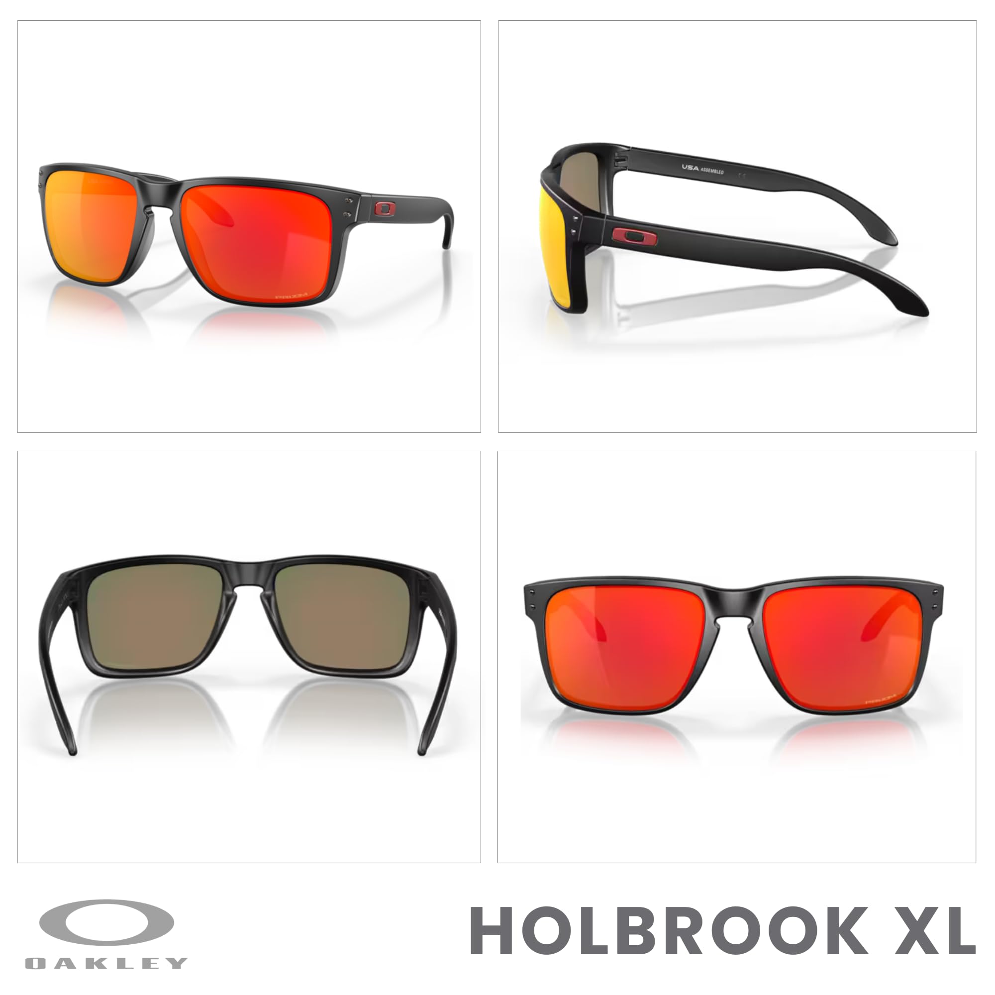 Oakley Holbrook XL OO9417 Square Sunglasses For Men+ BUNDLE Leash +Designer iWear Care Kit