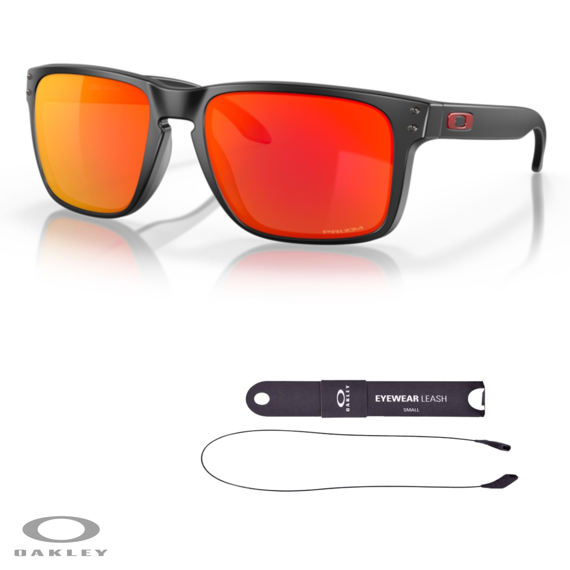 Oakley Holbrook XL OO9417 Square Sunglasses For Men+ BUNDLE Leash +Designer iWear Care Kit