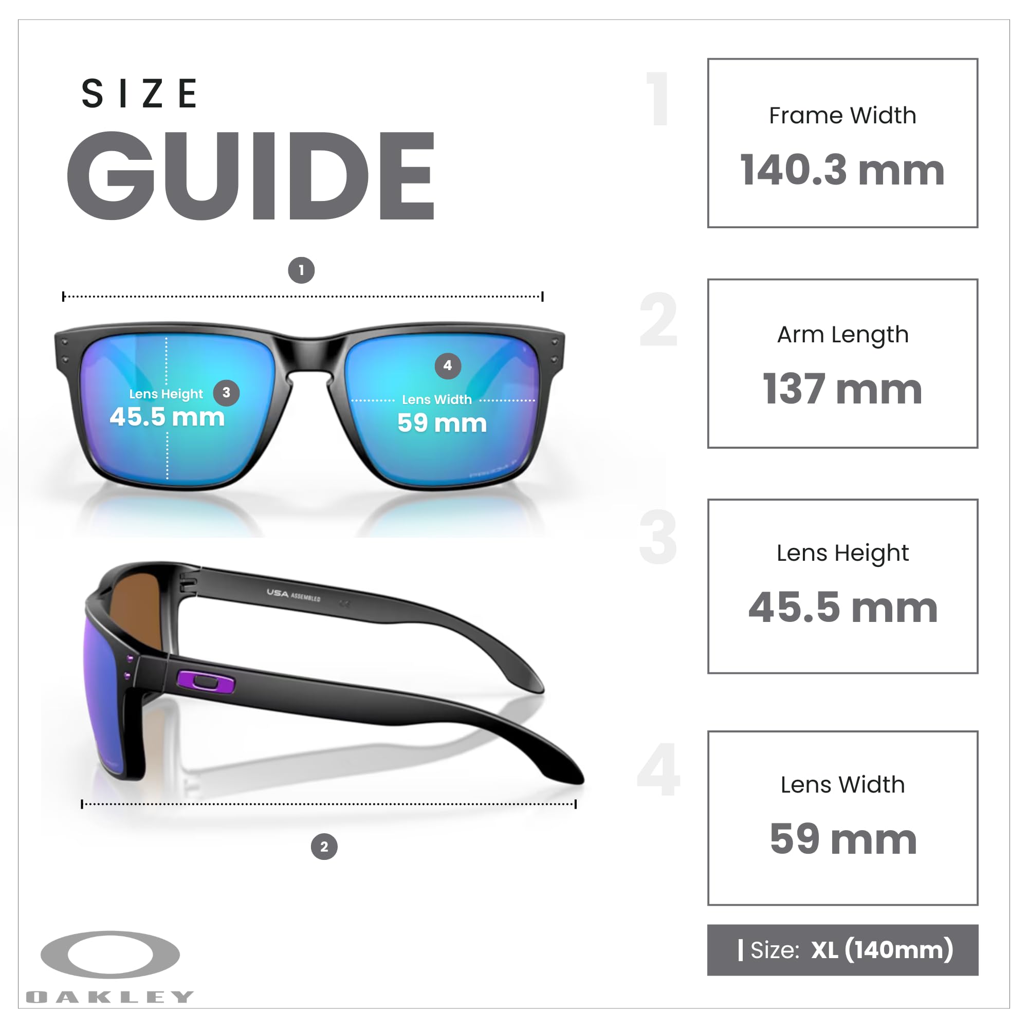 Oakley Holbrook XL OO9417 Square Sunglasses For Men+ BUNDLE Leash +Designer iWear Care Kit