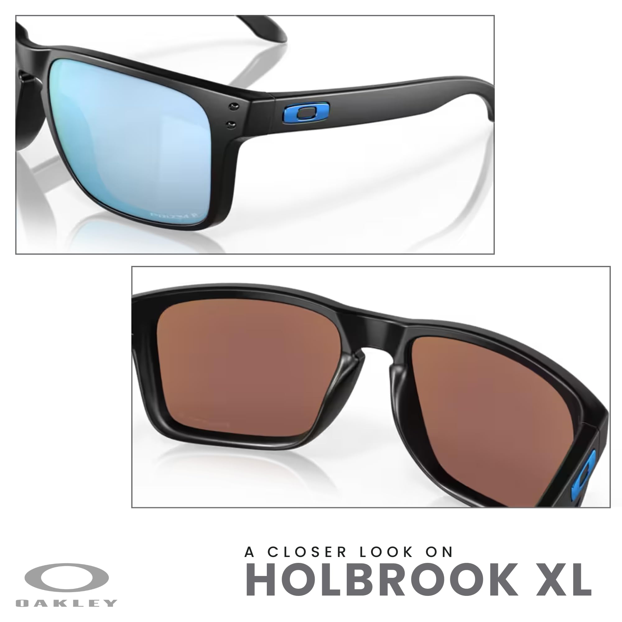 Oakley Holbrook XL OO9417 Square Sunglasses For Men+ BUNDLE Leash +Designer iWear Care Kit