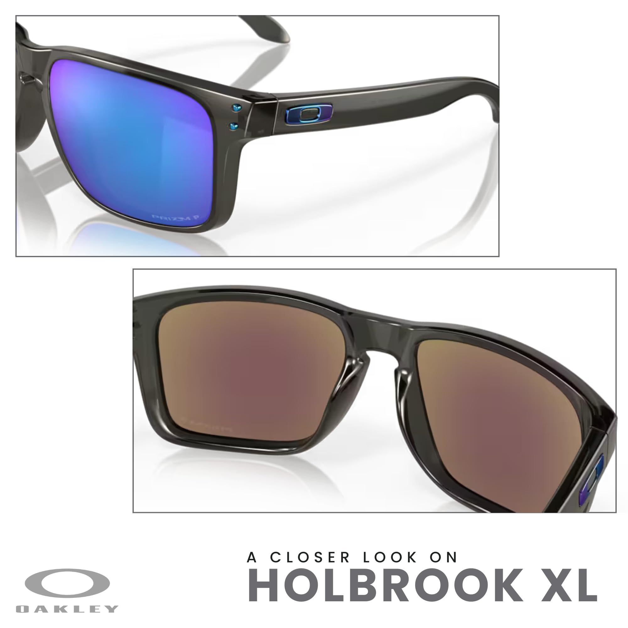 Oakley Holbrook XL OO9417 Square Sunglasses For Men+ BUNDLE Leash +Designer iWear Care Kit