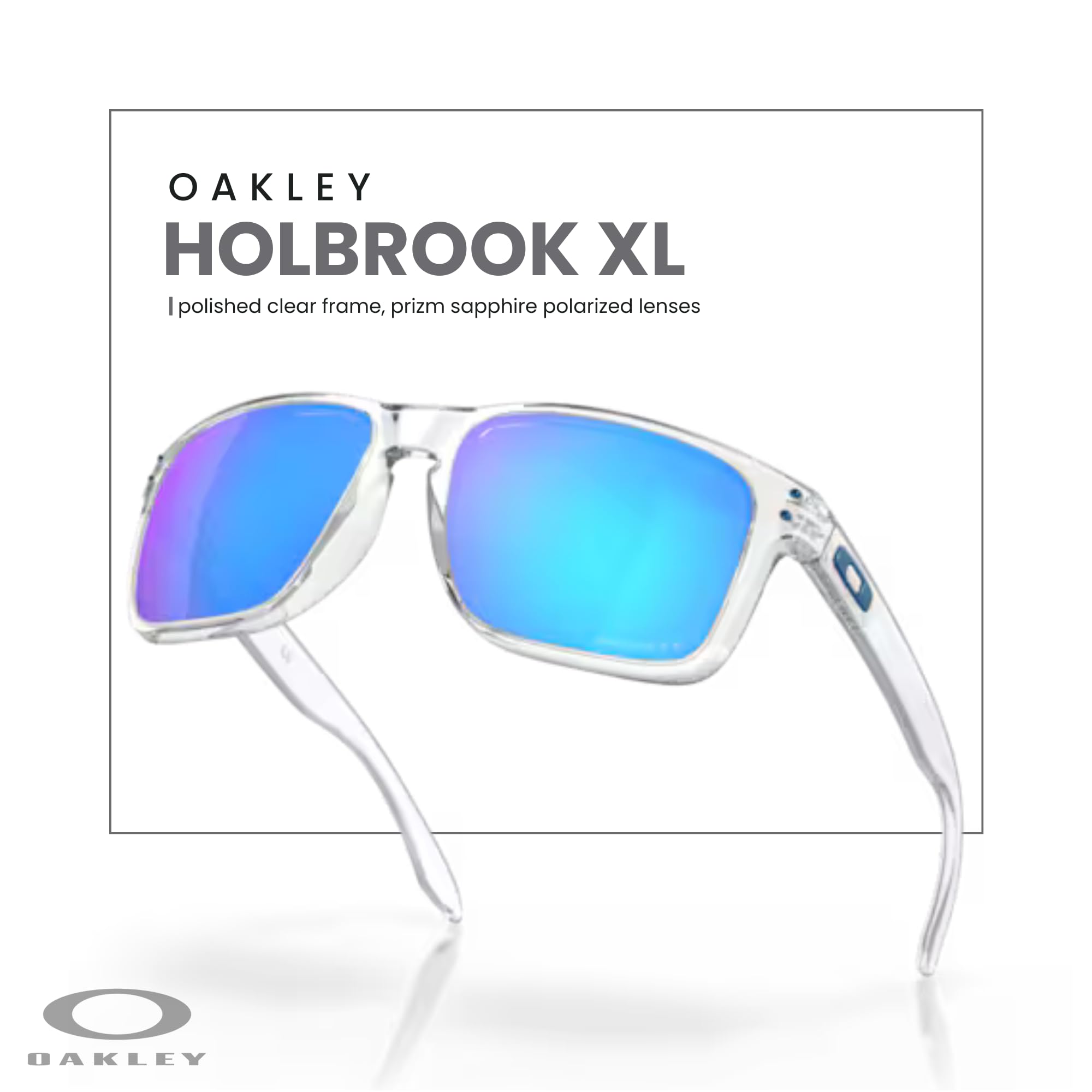 Oakley Holbrook XL OO9417 Square Sunglasses For Men+ BUNDLE Leash +Designer iWear Care Kit