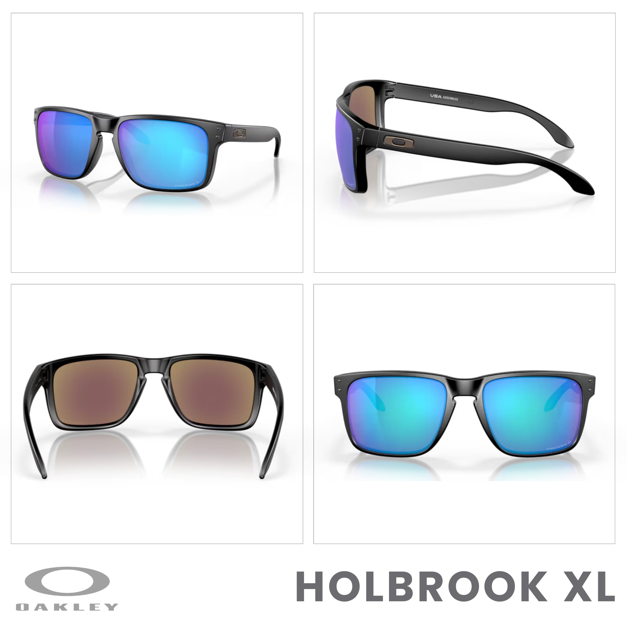 Oakley Holbrook XL OO9417 Square Sunglasses For Men+ BUNDLE Leash +Designer iWear Care Kit