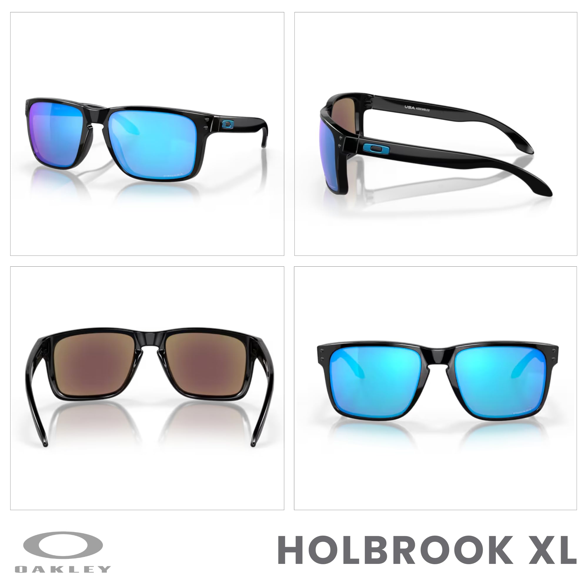 Oakley Holbrook XL OO9417 Square Sunglasses For Men+ BUNDLE Leash +Designer iWear Care Kit