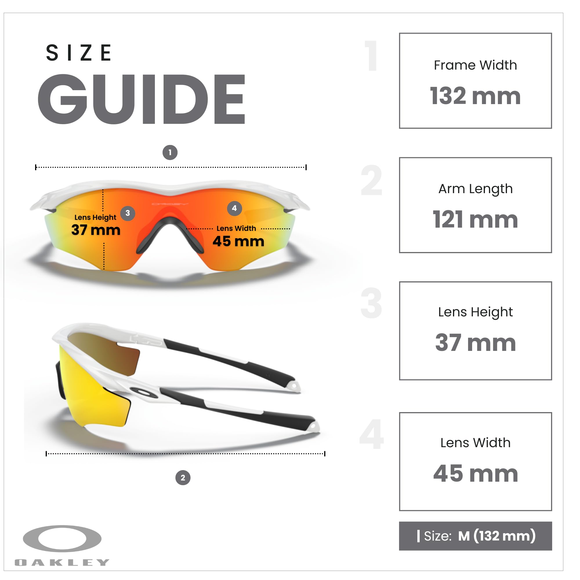 Oakley M2 Frame XL OO9343 Shield Sunglasses for Men + BUNDLE Leash +Designer iWear Care Kit