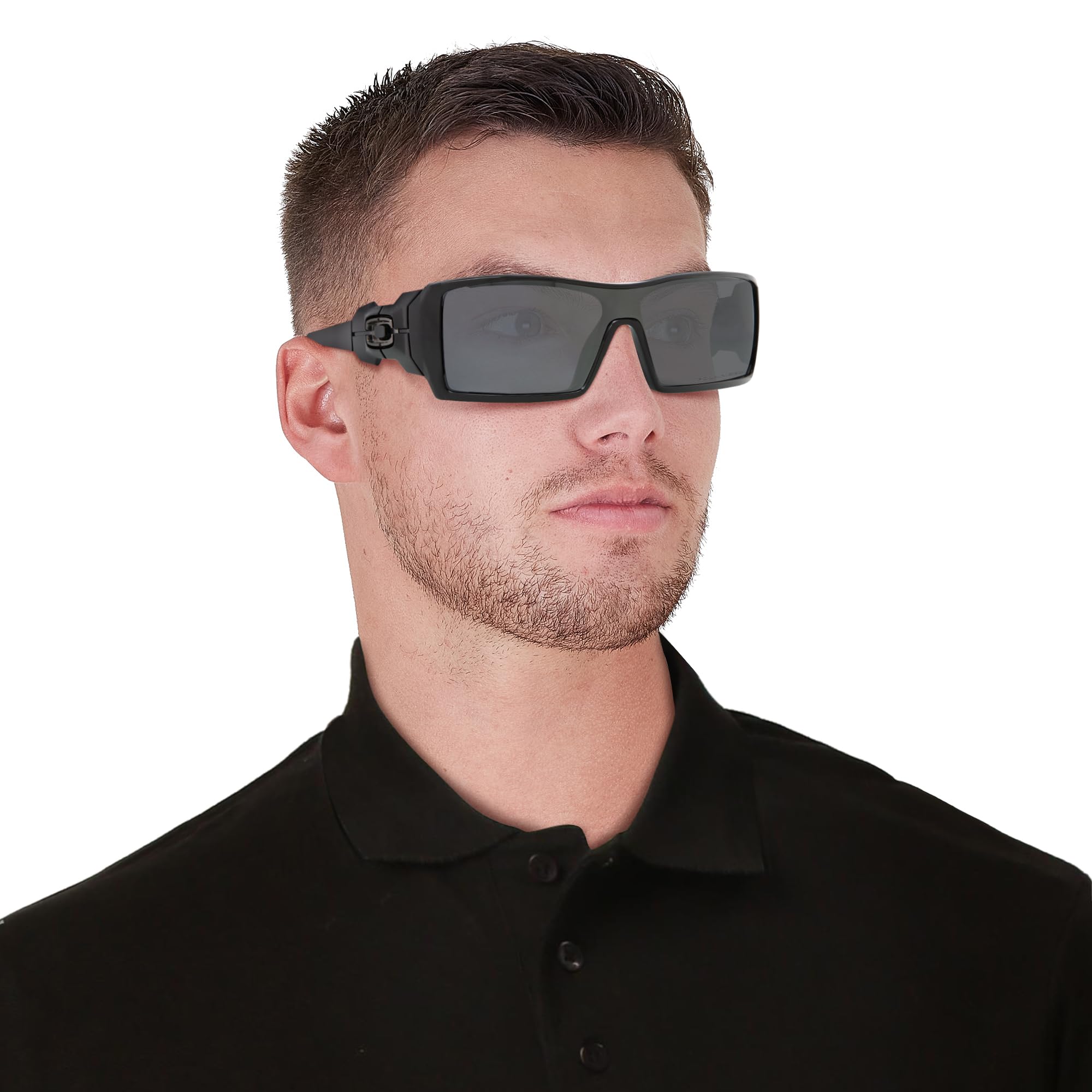 Oakley Men's Oo9081 Oil Rig Rectangular Sunglasses