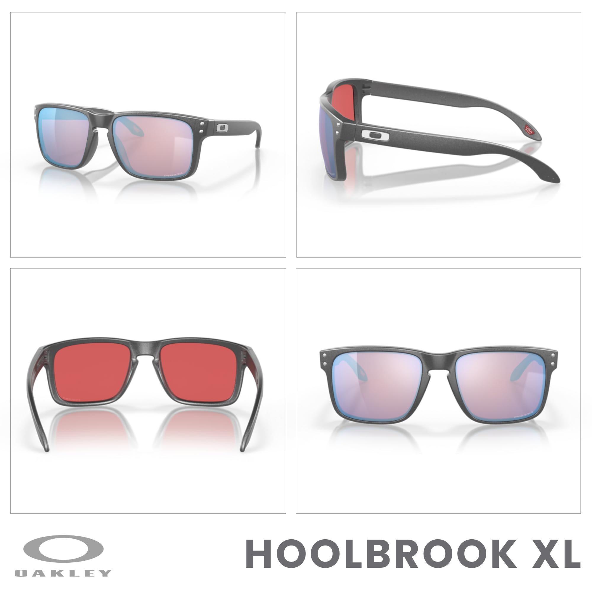 Oakley Square Wire OO4075 Rectangular Sunglasses For Men + BUNDLE Leash + Designer iWear Care Kit