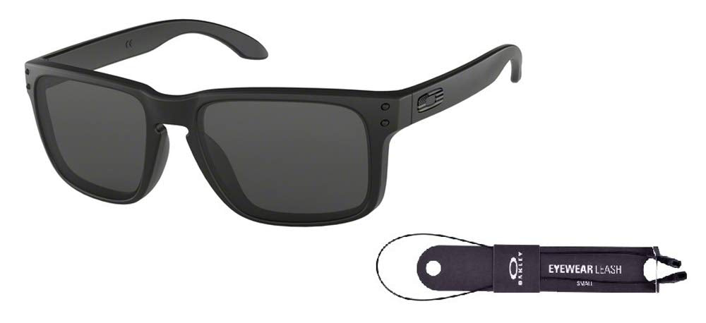 Oakley Square Wire OO4075 Rectangular Sunglasses For Men + BUNDLE Leash + Designer iWear Care Kit