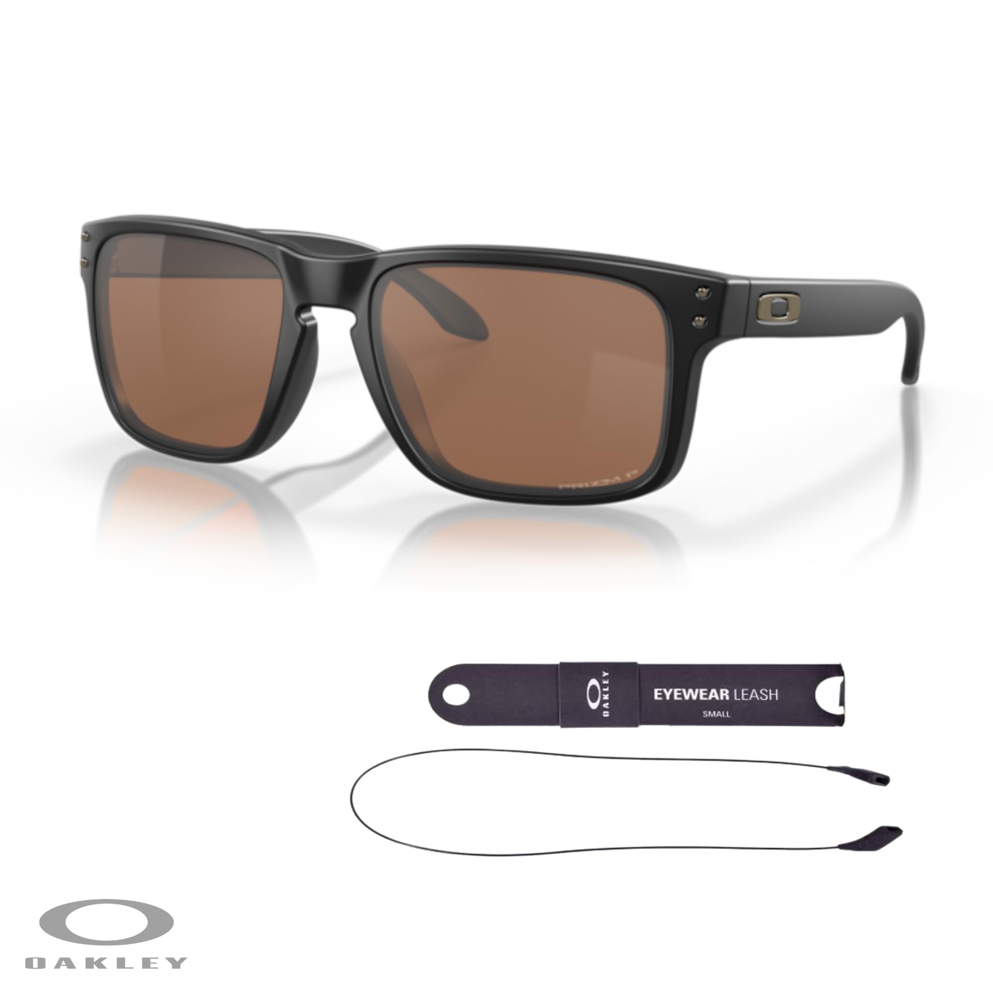 Oakley Square Wire OO4075 Rectangular Sunglasses For Men + BUNDLE Leash + Designer iWear Care Kit